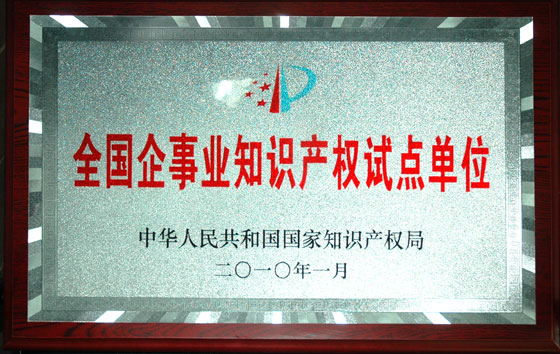 仁和集團(tuán)被確定為“全國企事業(yè)知識產(chǎn)權(quán)試點單位”