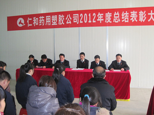 藥用塑膠公司召開總結(jié)表彰會(huì)